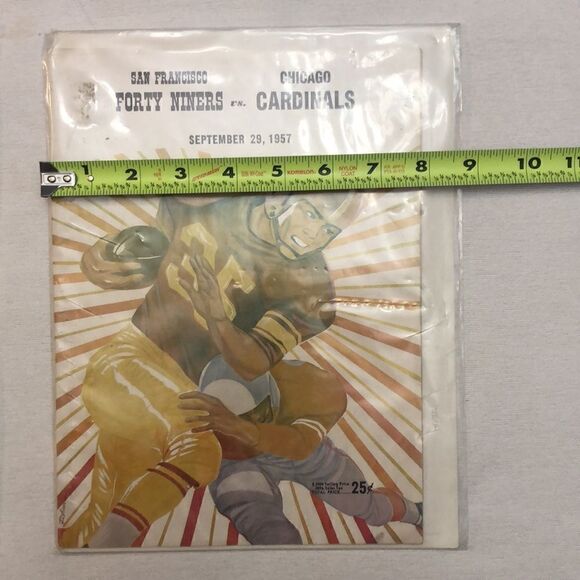 Bundle vintage 1951 and 1957 Chicago VS SF 49ERS NFL football program - Picture 11 of 13